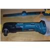 Image 8 : COLLECTION OF MAKITA TOOLS: SAWZALL, GRINDER, DRILL, ORBITAL SANDER, MULTI TOOL, MISC. BLADES, CHARG
