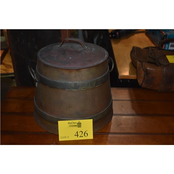 GROG POT W/COVER, MARKED: THE QUEEN, GOD BLESS HER