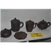 Image 1 : ZISHA TEAPOTS, COVERED CUPS & WATER DROPPER (5 PCS)