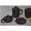 Image 3 : ZISHA TEAPOTS, COVERED CUPS & WATER DROPPER (5 PCS)