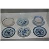 Image 2 : COLLECTION OF PORCELAIN BLUE & WHITE PLATES & BOWLS (12 PCS)