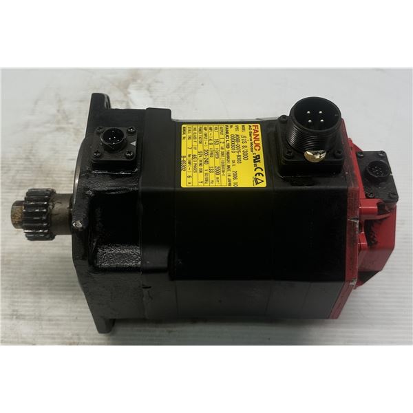 Fanuc #A06B-0075-B303 AC Servo Motor w/ #A860-2020-T301 Pulse Coder