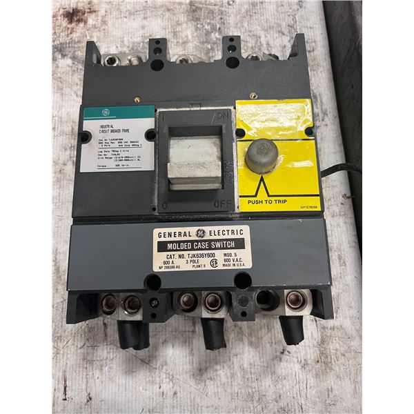General Electric #TJK636F000 / #TJK636Y600 600 AMP Circuit Breaker