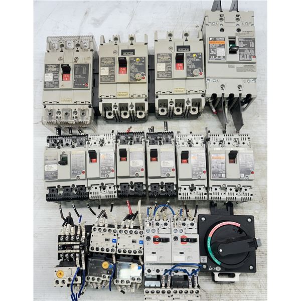 Lot of Misc. Fuji Circuit Breakers & Contactors
