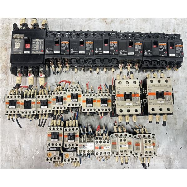 Lot of Misc. Fuji Circuit Breakers & Contactors