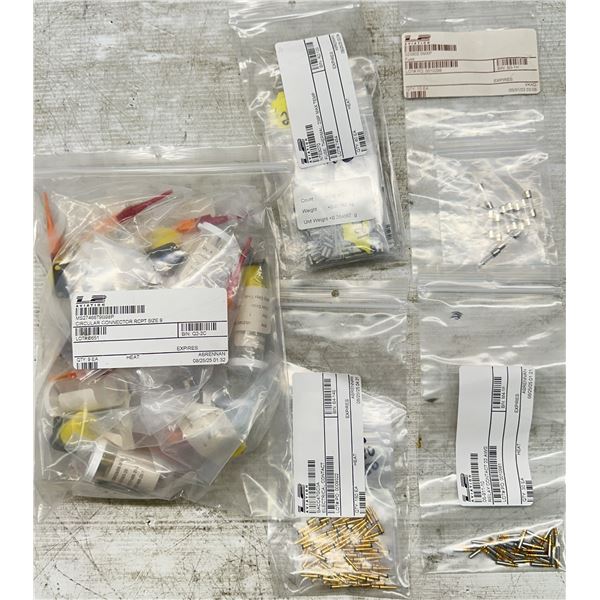 Lot of Misc. Aviation Circular Connectors, Fuses, Electrical Contacts & Relay Contacts