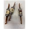 Image 1 : Lot of (3) Bussmann / Fusetron #FRS-R-150 amp Dual Element Time-Delay Fuses, Current Limiting