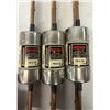 Image 2 : Lot of (3) Bussmann / Fusetron #FRS-R-150 amp Dual Element Time-Delay Fuses, Current Limiting