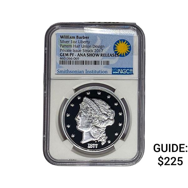2017[1877]  NGC GEM PF Silver 1 OZ. Liberty