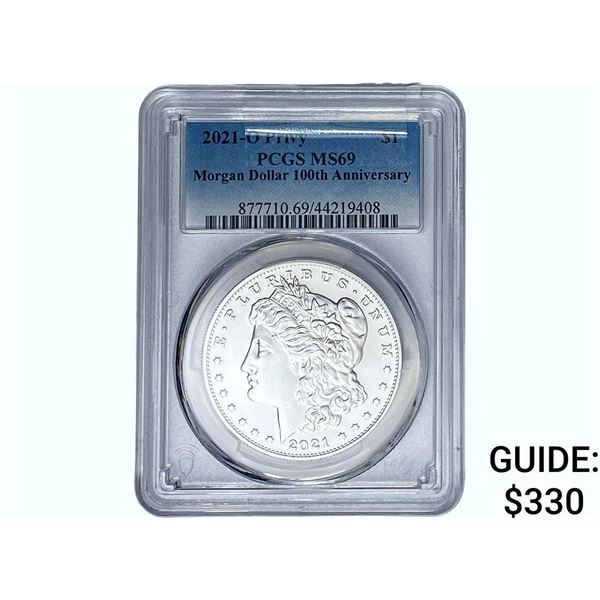 2021-O Privy Morgan Silver Dollar PCGS MS69