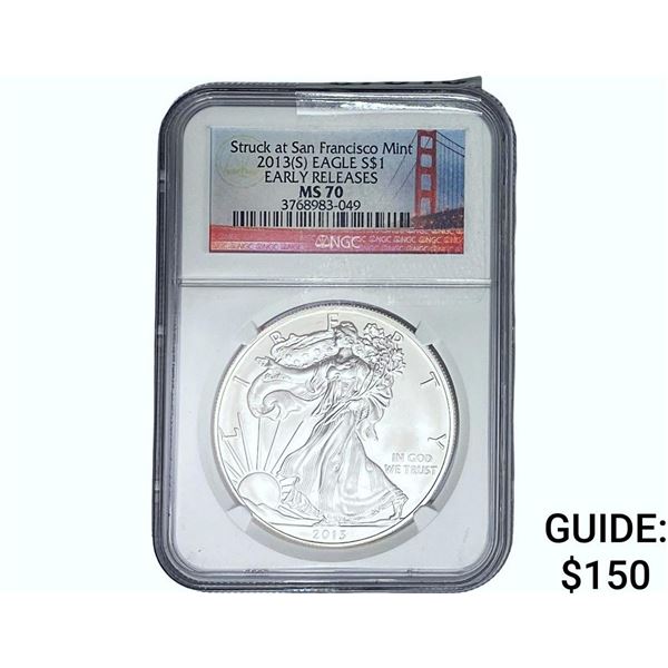 2013[S] Silver Eagle NGC MS70 Early Releases