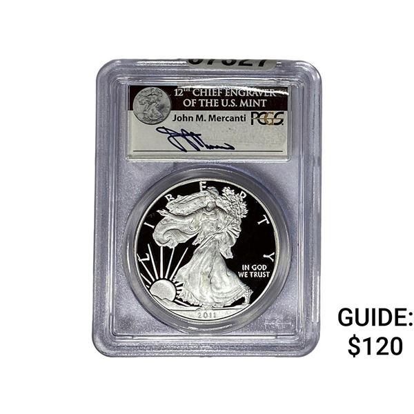 2011-W Silver Eagle PCGS PR70 DCAM 25th Anniv.