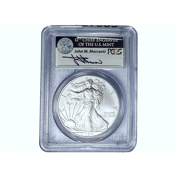 2011 Silver Eagle PCGS MS70 25th Anniv.
