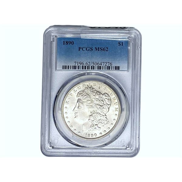 1890 Morgan Silver Dollar PCGS MS62