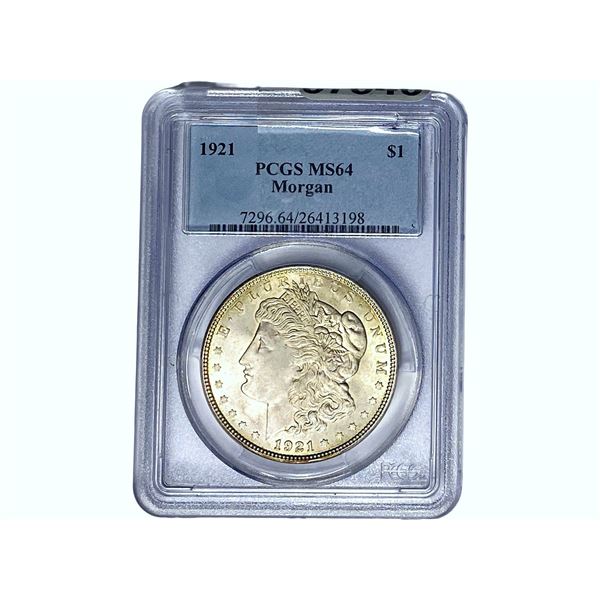 1921 Morgan Silver Dollar PCGS MS64