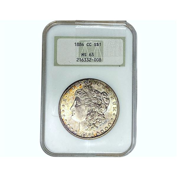 1884 Morgan Silver Dollar NGC MS63