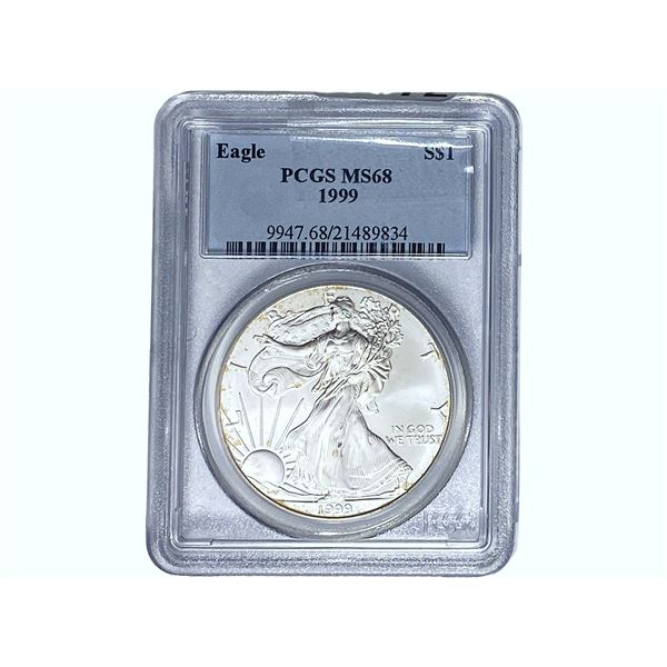 1999 Silver Eagle PCGS MS68