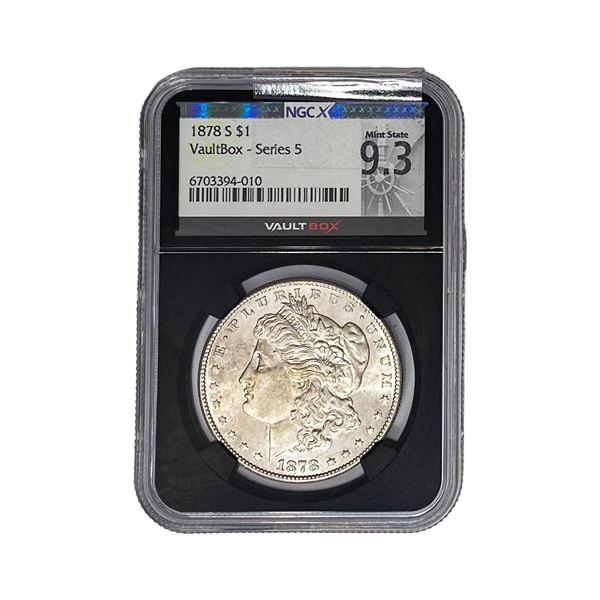 1878-S Morgan Silver Dollar NGC MS9.3 Vaultbox-S 5