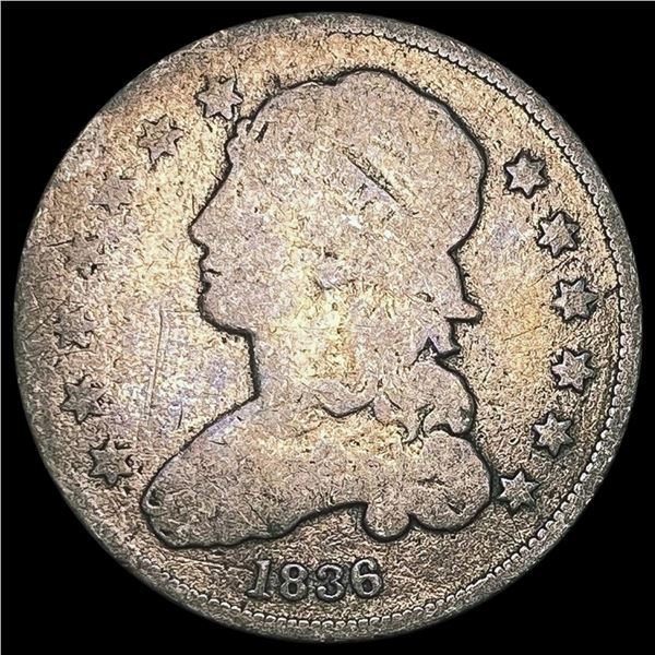 1836 Capped Bust Quarter NICELY CIRCULATED