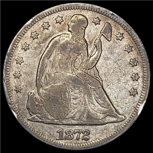 1872 Seated Liberty Dollar NICELY CIRCULATED