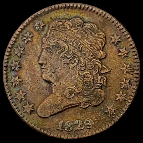 1829 Classic Head Half Cent NEARLY UNCIRCULATED