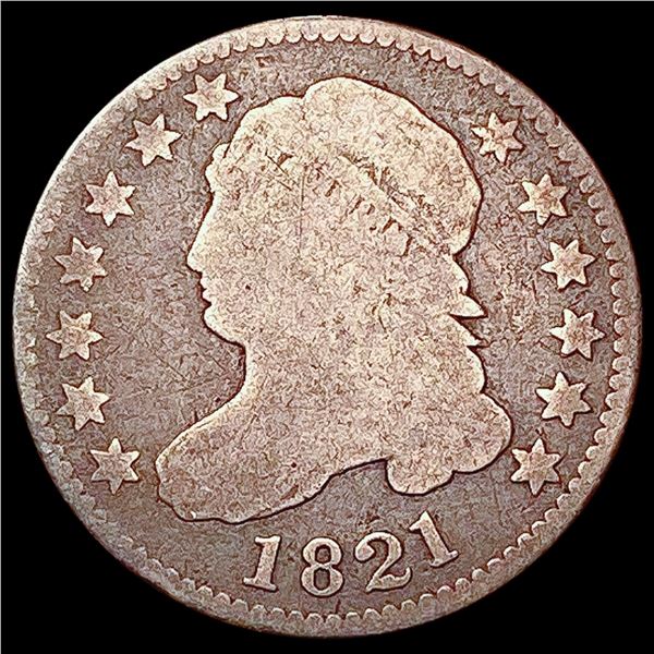 1821 Capped Bust Dime NICELY CIRCULATED