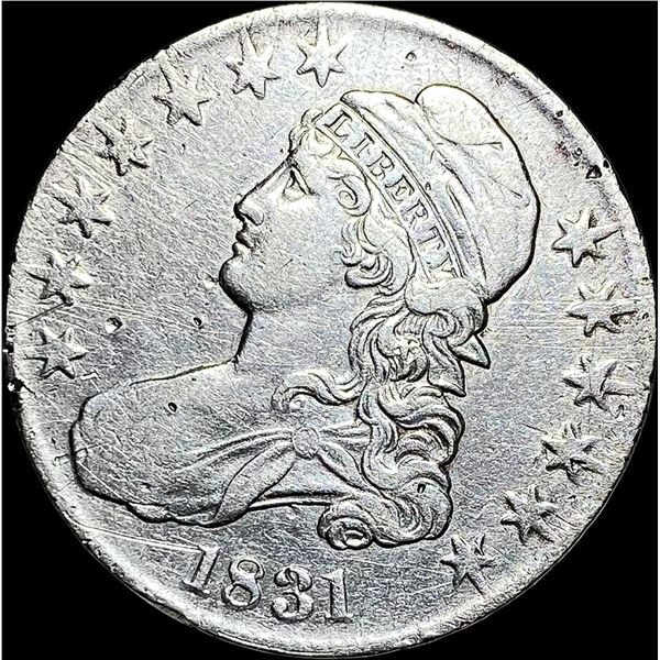 1831 Capped Bust Half Dollar LIGHTLY  CIRCULATED