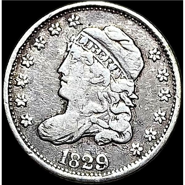 1829 Capped Bust Half Dime NEARLY  UNCIRCULATED