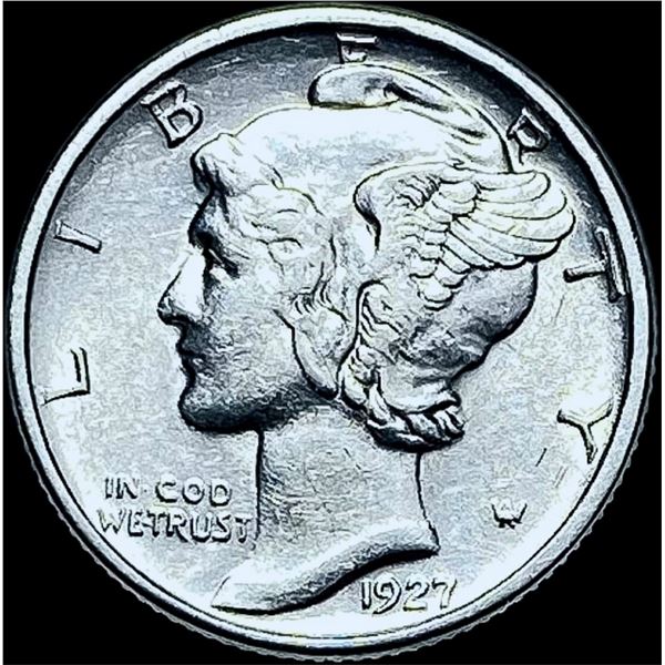 1927-D Silver Mercury Dime CHOICE AU
