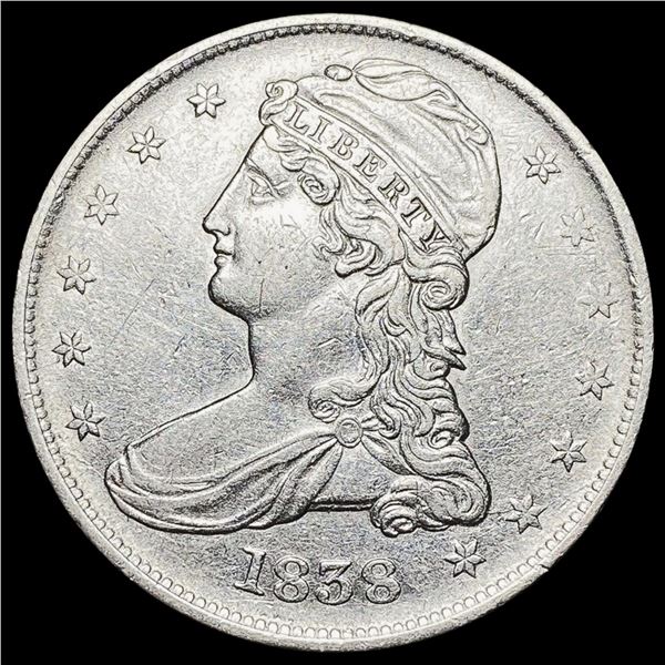 1838 Capped Bust Half Dollar CLOSELY UNCIRCULATED