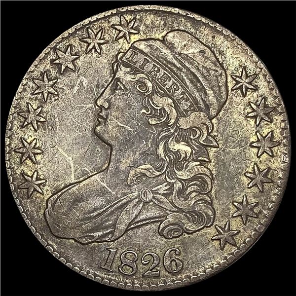1826 Capped Bust Half Dollar NEARLY  UNCIRCULATED