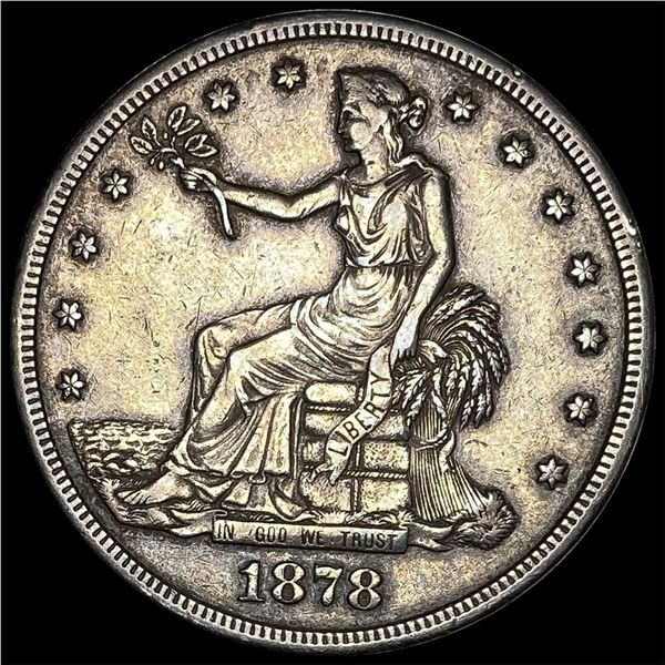 1878-S Silver Trade Dollar CLOSELY  UNCIRCULATED