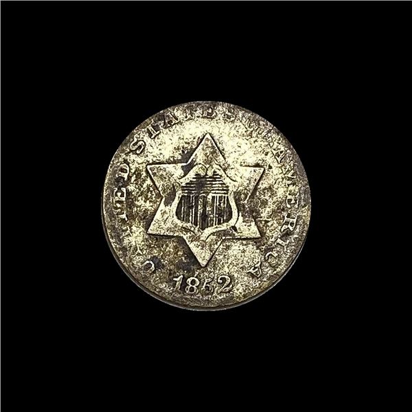 1852 Silver Three-Cent Piece LIGHTLY  CIRCULATED