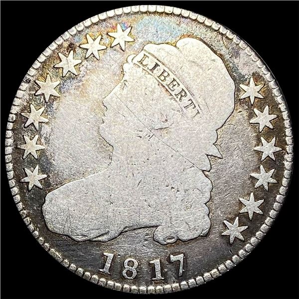 1817 Capped Bust Half Dollar LIGHTLY  CIRCULATED
