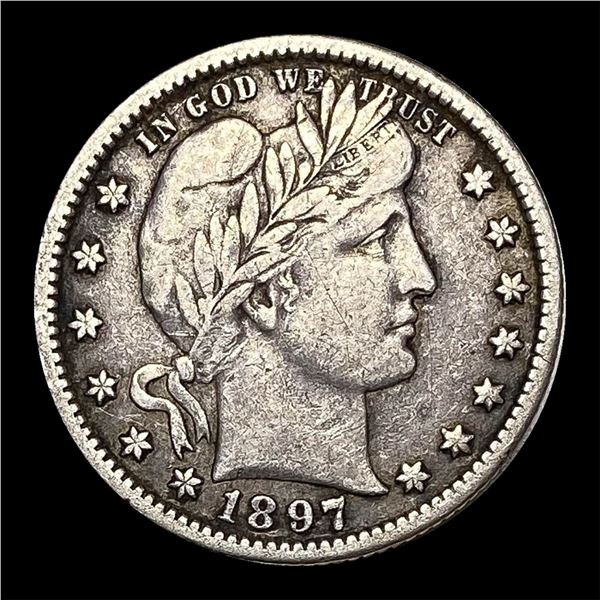 1897-O Silver Barber Quarter LIGHTLY  CIRCULATED