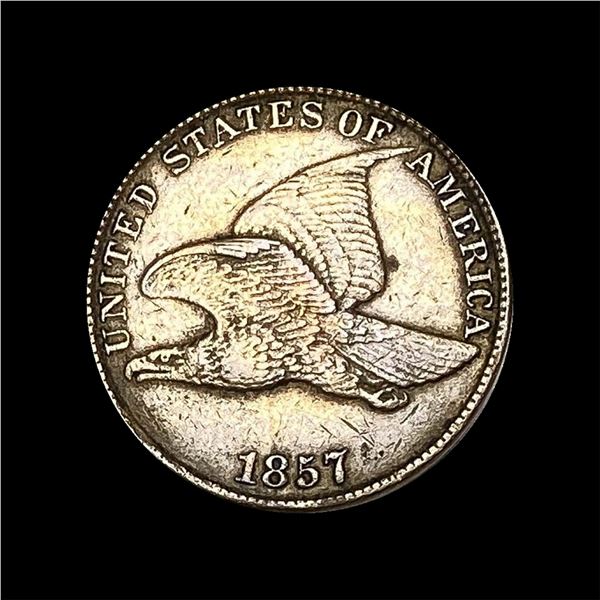 1857 Copper-Nickel Flying Eagle Cent CLOSELY  UNCIRCULATED