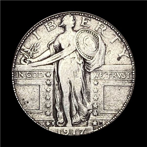 1917-S Standing Liberty Quarter Type 1  LIGHTLY CIRCULATED