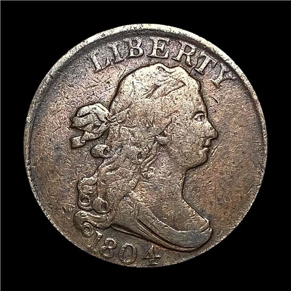 1804 Draped Bust Half Cent NICELY CIRCULATED