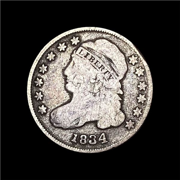 1834 Capped Bust Dime NICELY CIRCULATED