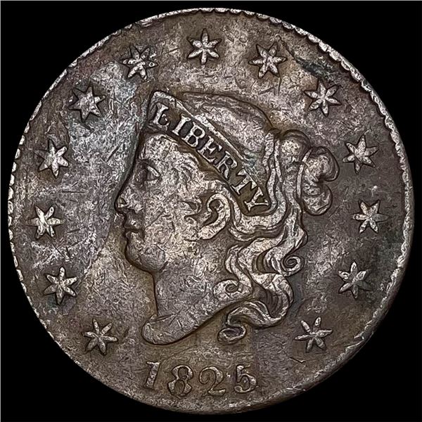 1825 Coronet Head Large Cent LIGHTLY  CIRCULATED