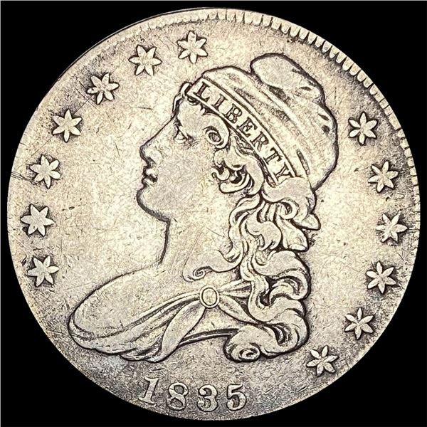 1835 Capped Bust Half Dollar LIGHTLY  CIRCULATED