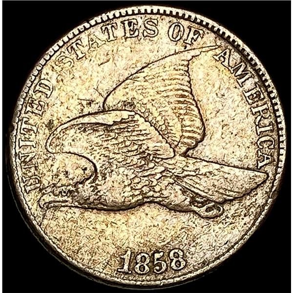 1858 Copper-Nickel Flying Eagle Cent LIGHTLY  CIRCULATED