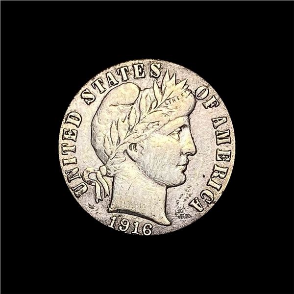 1916 Barber Dime LIGHTLY CIRCULATED