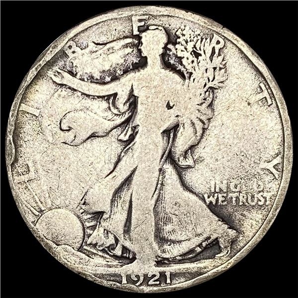1921-D Silver Walking Liberty Half Dollar  NICELY CIRCULATED