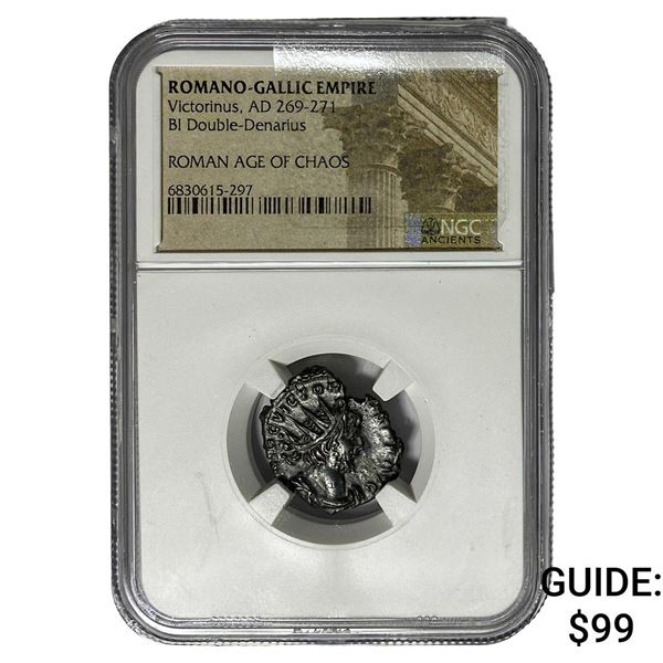 Romano-Gallic Victorinus, AD 269-271 BI Dbl-Denarius