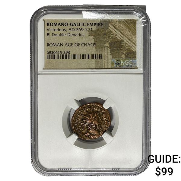 Romano-Gallic Victorinus, AD 269-271 BI Dbl-Denarius