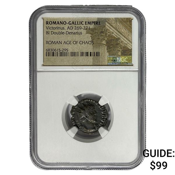 Romano-Gallic Victorinus, AD 269-271 BI Dbl-Denarius