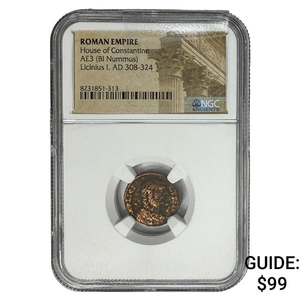 Roman Licinius I,AD 308-324 AE3 BI Reduced Nummus