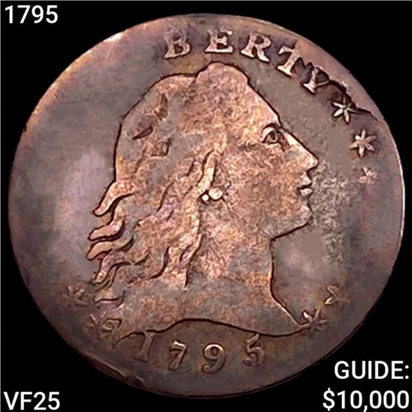 1795 Flowing Hair Half Dime LIGHTLY CIRCULATED