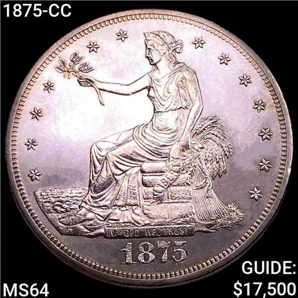 1875-CC Silver Trade Dollar CHOICE BU